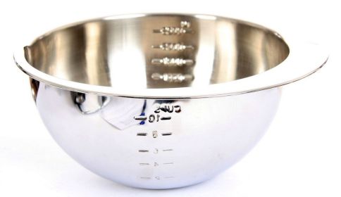 Heavy-Gauge Stainless Steel Measuring Bowl (10.5 cup)