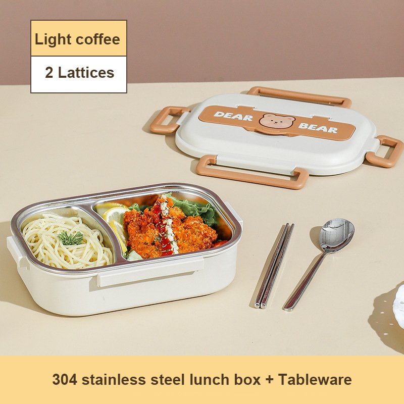 304 Stainless Steel Partition Sealed Insulated Lunch Box 304 Stainless Steel Partition Sealed Insulated Lunch Box