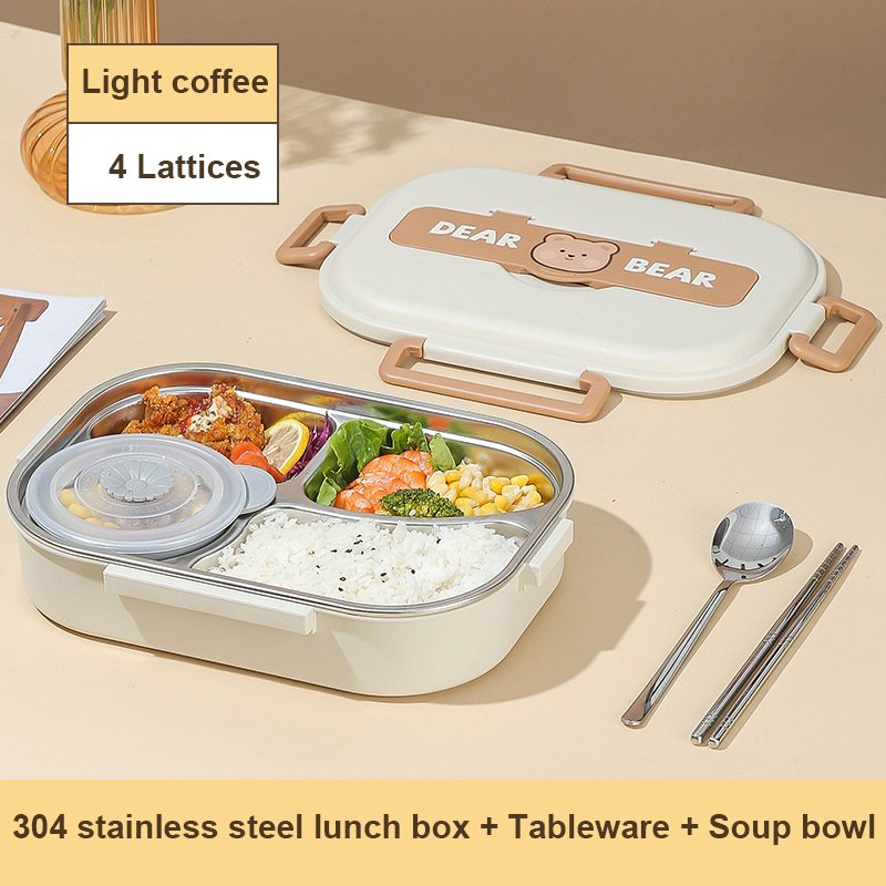 304 Stainless Steel Partition Sealed Insulated Lunch Box 304 Stainless Steel Partition Sealed Insulated Lunch Box