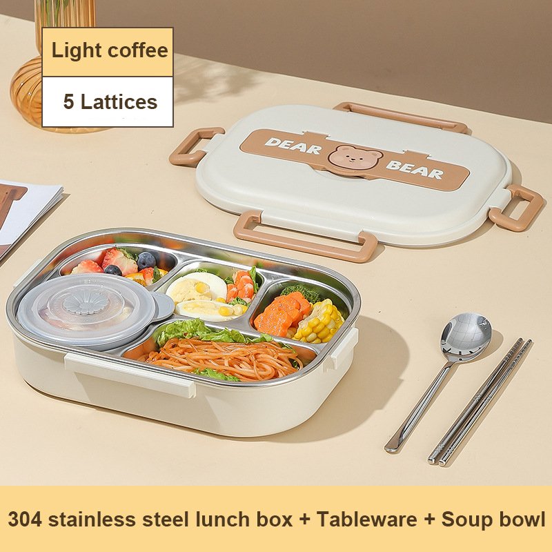 304 Stainless Steel Partition Sealed Insulated Lunch Box 304 Stainless Steel Partition Sealed Insulated Lunch Box