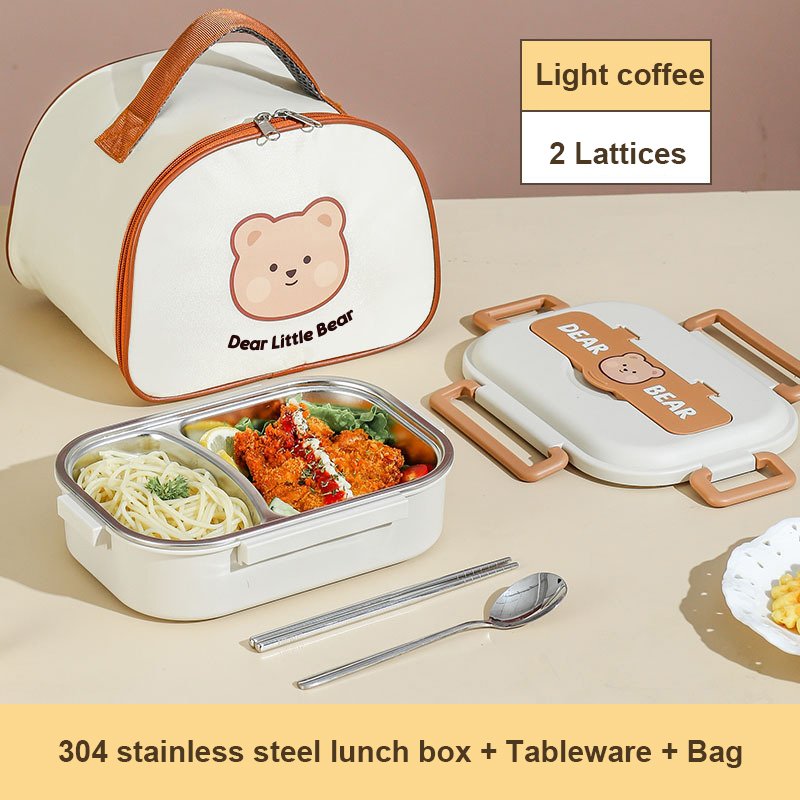 304 Stainless Steel Partition Sealed Insulated Lunch Box 304 Stainless Steel Partition Sealed Insulated Lunch Box