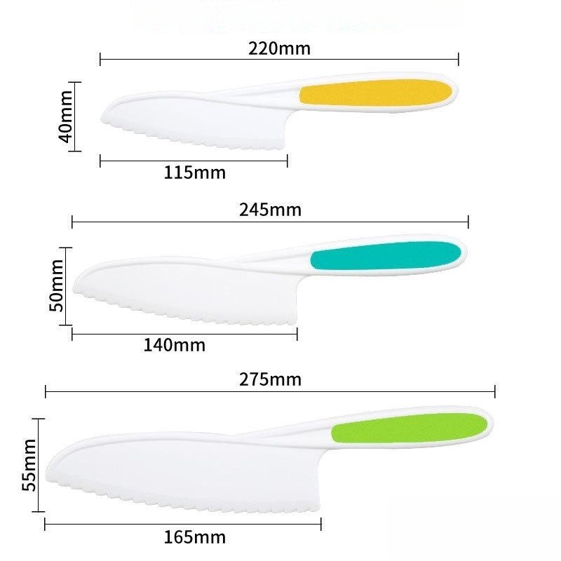 Wave Cutting Board Plastic Fruit Knife Set Wave Cutting Board Plastic Fruit Knife Set